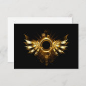 Steampunk wings advieskaart (Voorkant / Achterkant)