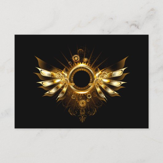Steampunk wings advieskaart (Voorkant)