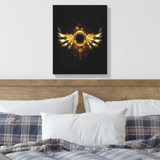 Steampunk wings canvas afdruk (Insitu (Slaapkamer))
