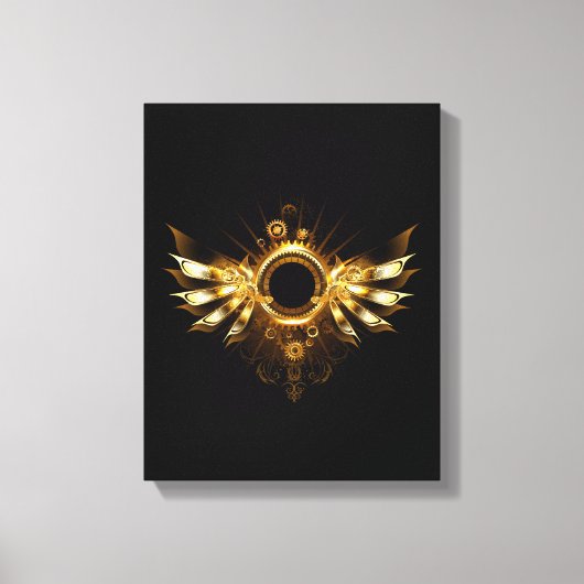 Steampunk wings canvas afdruk (Voorkant)