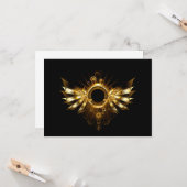 Steampunk wings kaart (Voorkant / Achterkant in situ)