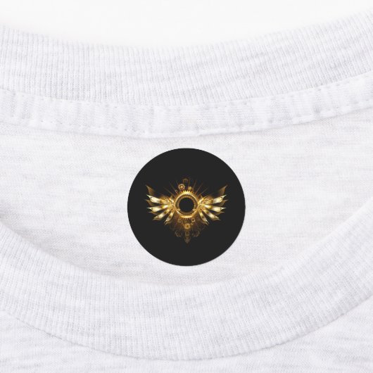 Steampunk wings labels (Aangebracht)