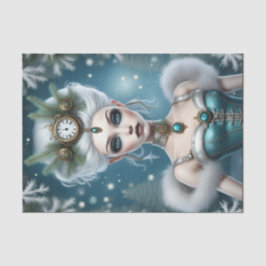 Steampunk Winter Godin Yule Decoupage Papier
