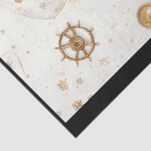 Steampunk Winter Wonderland Vrouw Q5 Decoupage Tissuepapier (Detail)