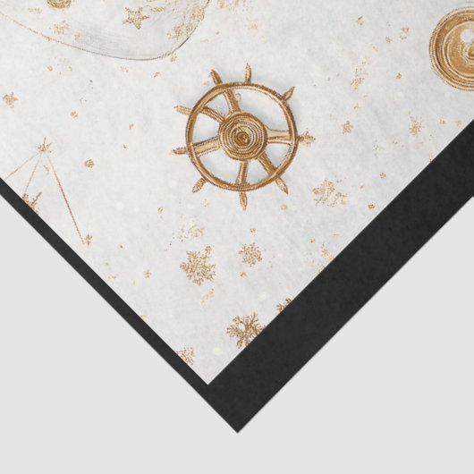 Steampunk Winter Wonderland Vrouw Q5 Decoupage Tissuepapier (Detail)