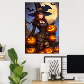 Steampunk Witch 1 Poster (Thuiskantoor)