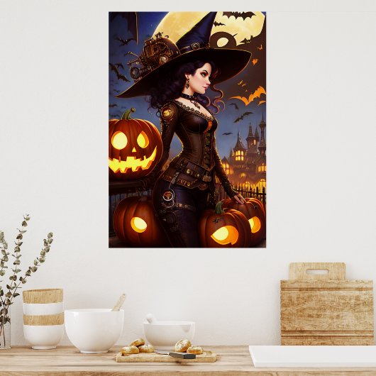 Steampunk Witch 3 Poster (Keuken)