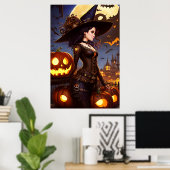 Steampunk Witch 3 Poster (Thuiskantoor)