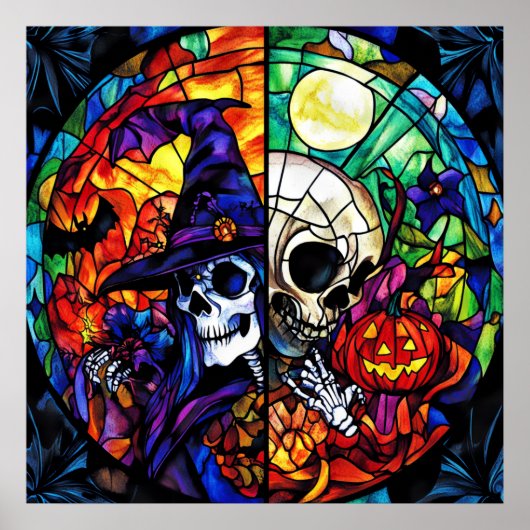 Steampunk Witch Art Poster (Voorkant)