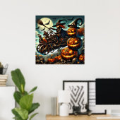 Steampunk Witch Art Poster (Thuiskantoor)