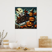 Steampunk Witch Art Poster (Keuken)