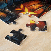 Steampunk Witch Art Puzzel (Zijkant)