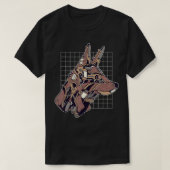 Steampunk Wolf, bril aan shirt (Design voorkant)