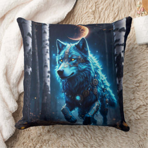Steampunk Wolf Kussen