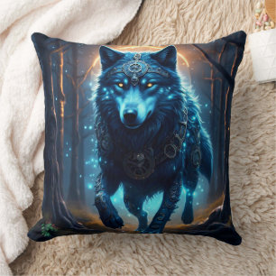 Steampunk Wolf Kussen