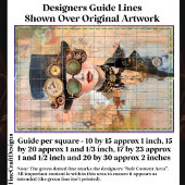 Steampunk Woman Collage Portret DJ9R Decoupage Tissuepapier