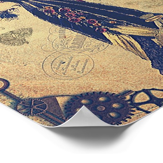 Steampunk Woman cool poster (Hoek)