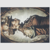 Steampunk Woman Decoupage v2 Tissuepapier (Voorkant)
