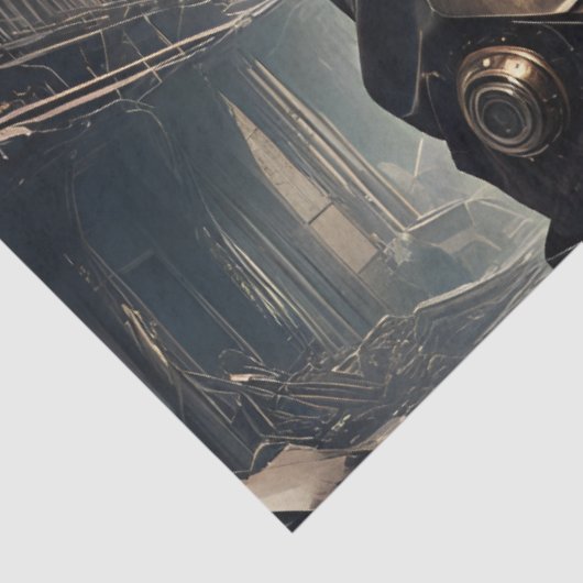 Steampunk Woman Decoupage v5 Tissuepapier (Detail)