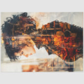 Steampunk Woman Decoupage v6 Tissuepapier (Voorkant)