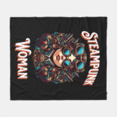 Steampunk Woman Fleece Deken (Voorkant (Horizontaal))