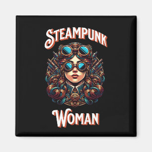 Steampunk Woman Magneet