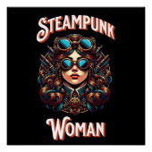 Steampunk Woman Perfect Poster (Voorkant)