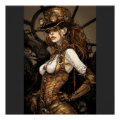 Steampunk Woman Perfect Poster (Voorkant)