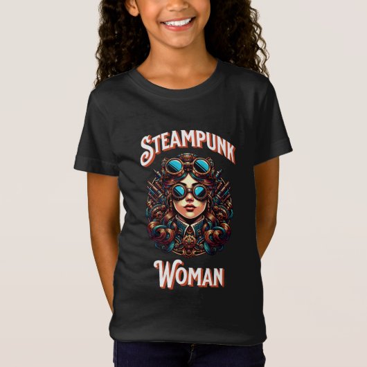 Steampunk Woman T-shirt (Voorkant)