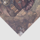 Steampunk Woman Tissuepapier (Detail)