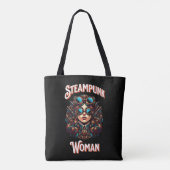 Steampunk Woman Tote Bag (Achterkant)