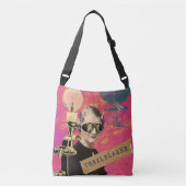 Steampunk Woman Trailblazer Pop Art Crossbody Tas (Voorkant)