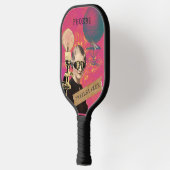 Steampunk Woman Trailblazer Pop Art Persoonlijk Pickleball Paddle (Links)