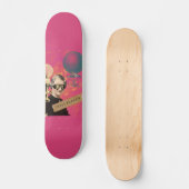Steampunk Woman Trailblazer Pop Art Persoonlijk Skateboard (Voorkant)