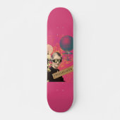 Steampunk Woman Trailblazer Pop Art Persoonlijk Skateboard (Voorkant)