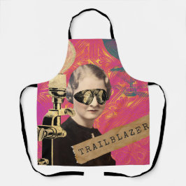 Steampunk Woman Trailblazer Pop Art Schort