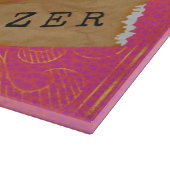 Steampunk Woman Trailblazer Pop Art Snijplank (Hoek)