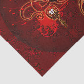 Steampunk, wonderbaarlijk hart tissuepapier (Detail)