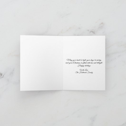 Steampunk Wonderland Christmas Express Feestdagen Kaart (Binnen)