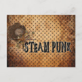 Steampunk Word Collage Briefkaart (Voorkant)