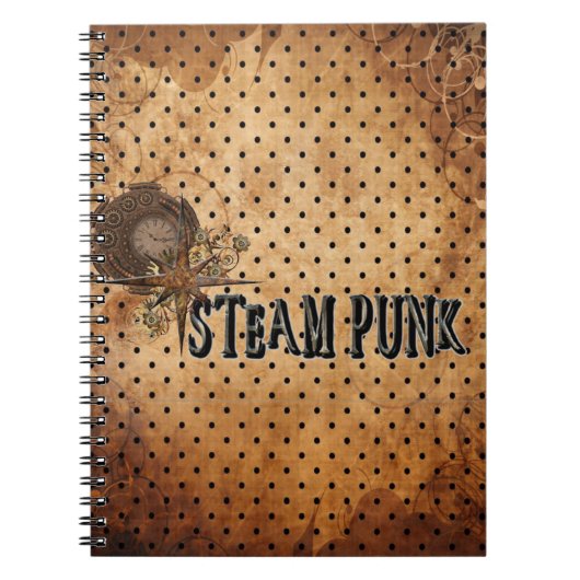 Steampunk Word Collage Notitieboek (Voorkant)