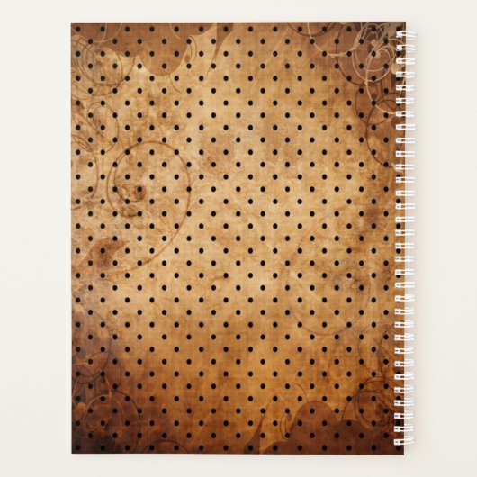 Steampunk Word Collage Planner (Achterkant)