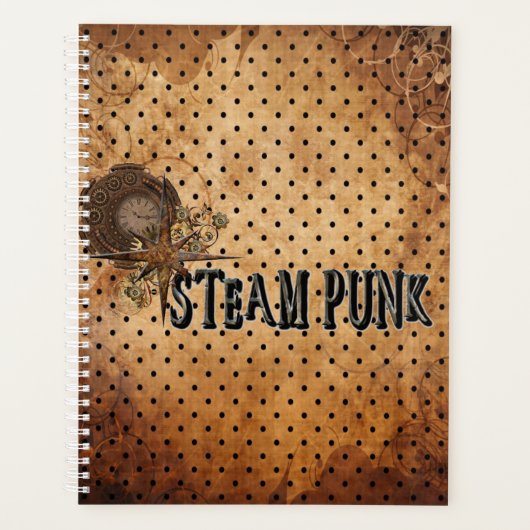 Steampunk Word Collage Planner (Voorkant)