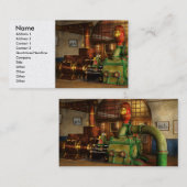 Steampunk - Worthington duplexstoompomp 1880 Visitekaartje (Voorkant / Achterkant)