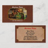 Steampunk - Worthington duplexstoompomp 1880 Visitekaartje (Voorkant / Achterkant)