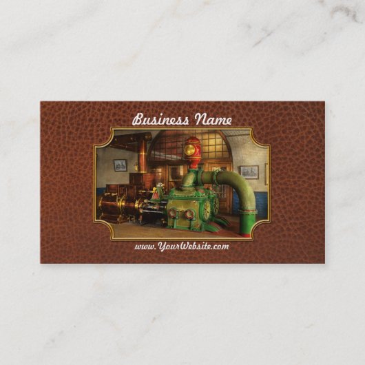 Steampunk - Worthington duplexstoompomp 1880 Visitekaartje (Voorkant)