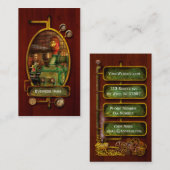Steampunk - Worthington duplexstoompomp 1880 Visitekaartje (Voorkant / Achterkant)