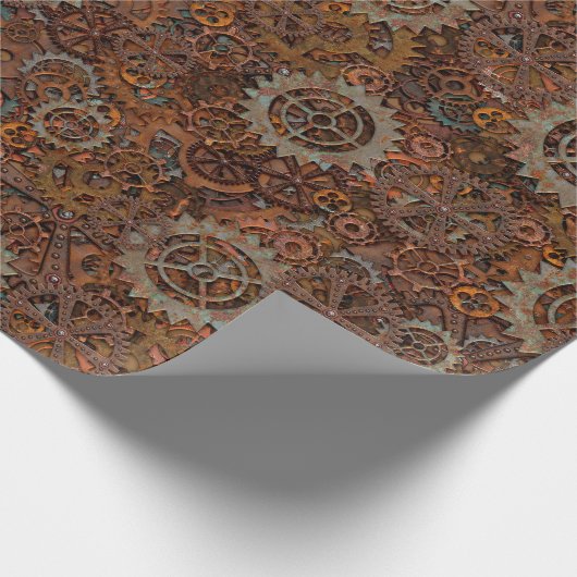Steampunk Wrapping- of lospaginapapier Cadeaupapier (Hoek)