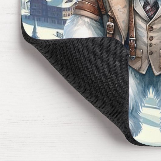 Steampunk Yeti Mousepad Muismat (Hoek)
