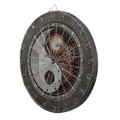 Steampunk Yin Yang Dartbord (Voorkant Rechts)